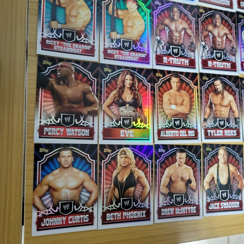 2011 Topps WWE Wrestling Cards Lot Bundle Punk Undertaker Bella Twins Foil Set